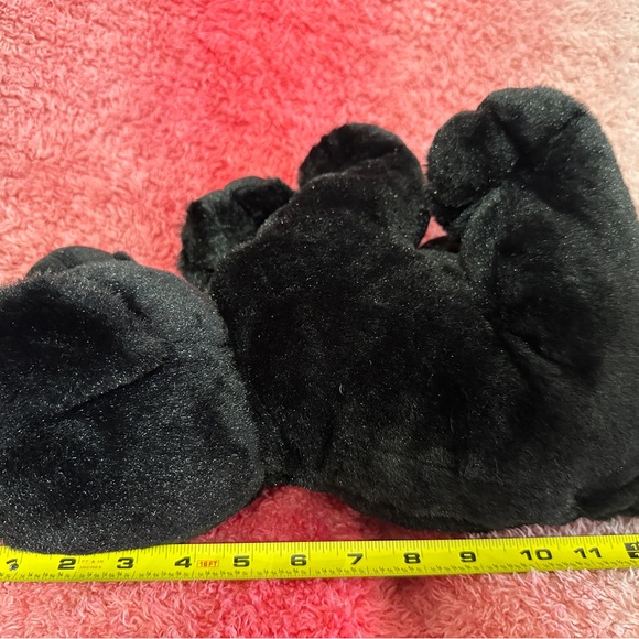 Teddy Mountain Black Panther Wild Cat Plush with Hidden Pocket on the Back - Picture 8 of 8